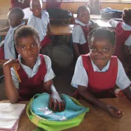 Orphans in Kitwe, Zambia, can attend school.
