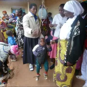 Preventive medical check-up of children in Sayuni, Tanzania