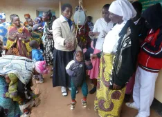 Preventive medical check-up of children in Sayuni, Tanzania