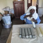 Candle manufacture in Sayuni, Tanzania