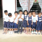 In the kindergarten of Alicia, Philippines