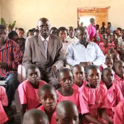 The children in Kiwenda, Uganda, receive a bigger new school.